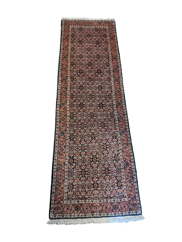 295 x 89 cm Persian Bijar Traditional Brown Rug - Rugoutlet