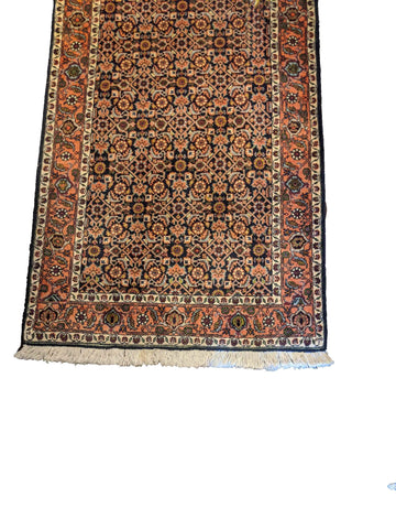 295 x 89 cm Persian Bijar Traditional Brown Rug - Rugoutlet
