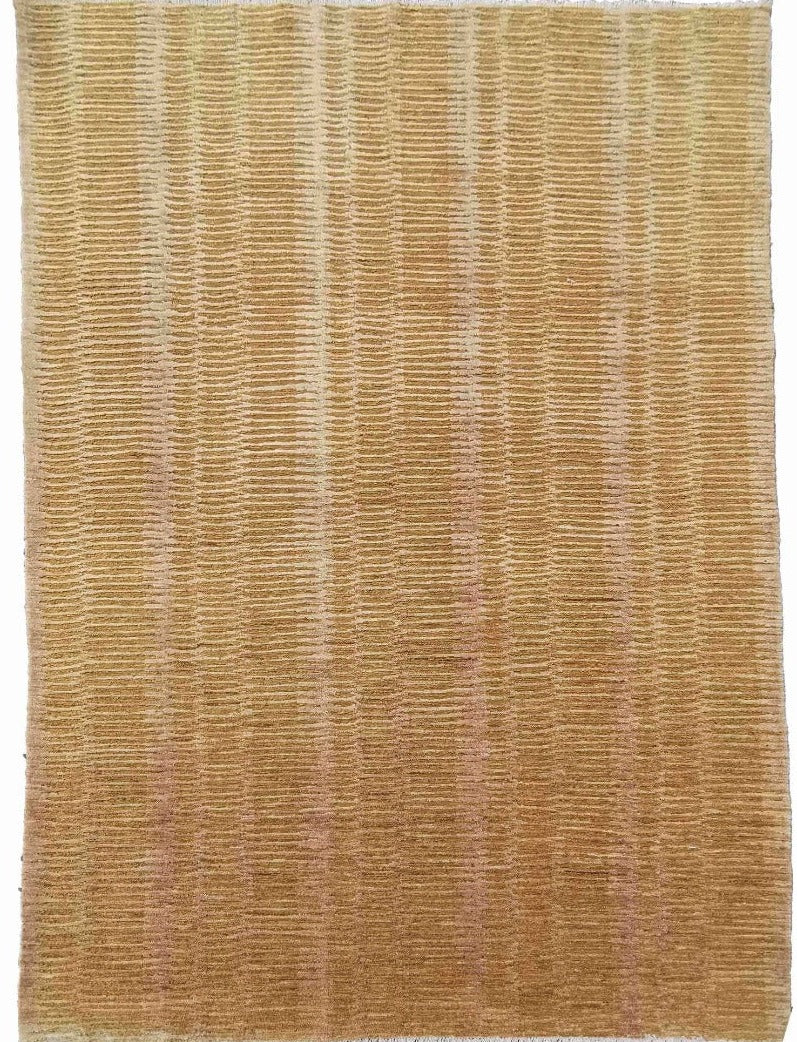 296 x 195 cm Double knotted Modern Yellow Large Rug - Rugmaster