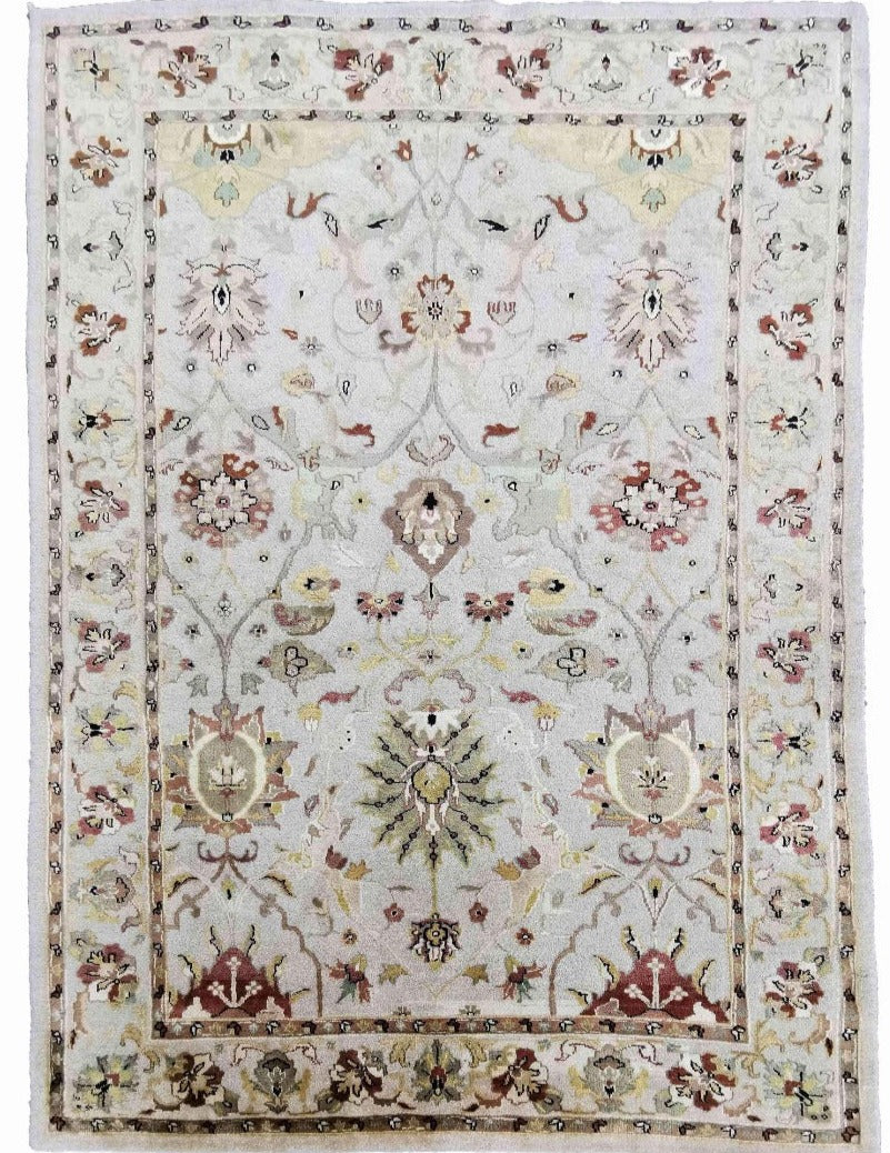 296 x 200 cm Indo-Ziegler Beige Large Rug - Rugoutlet