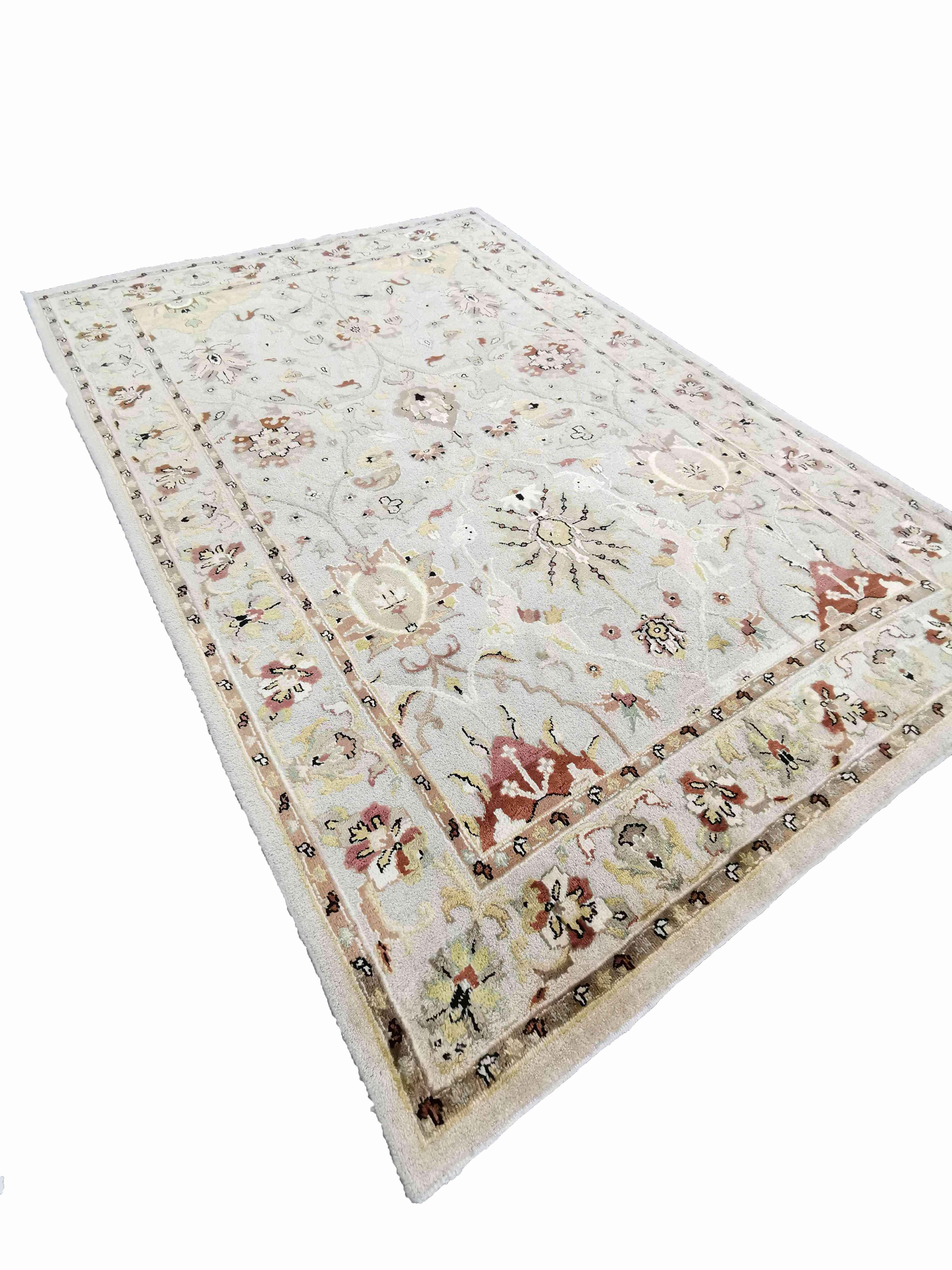 296 x 200 cm Indo-Ziegler Beige Large Rug - Rugoutlet