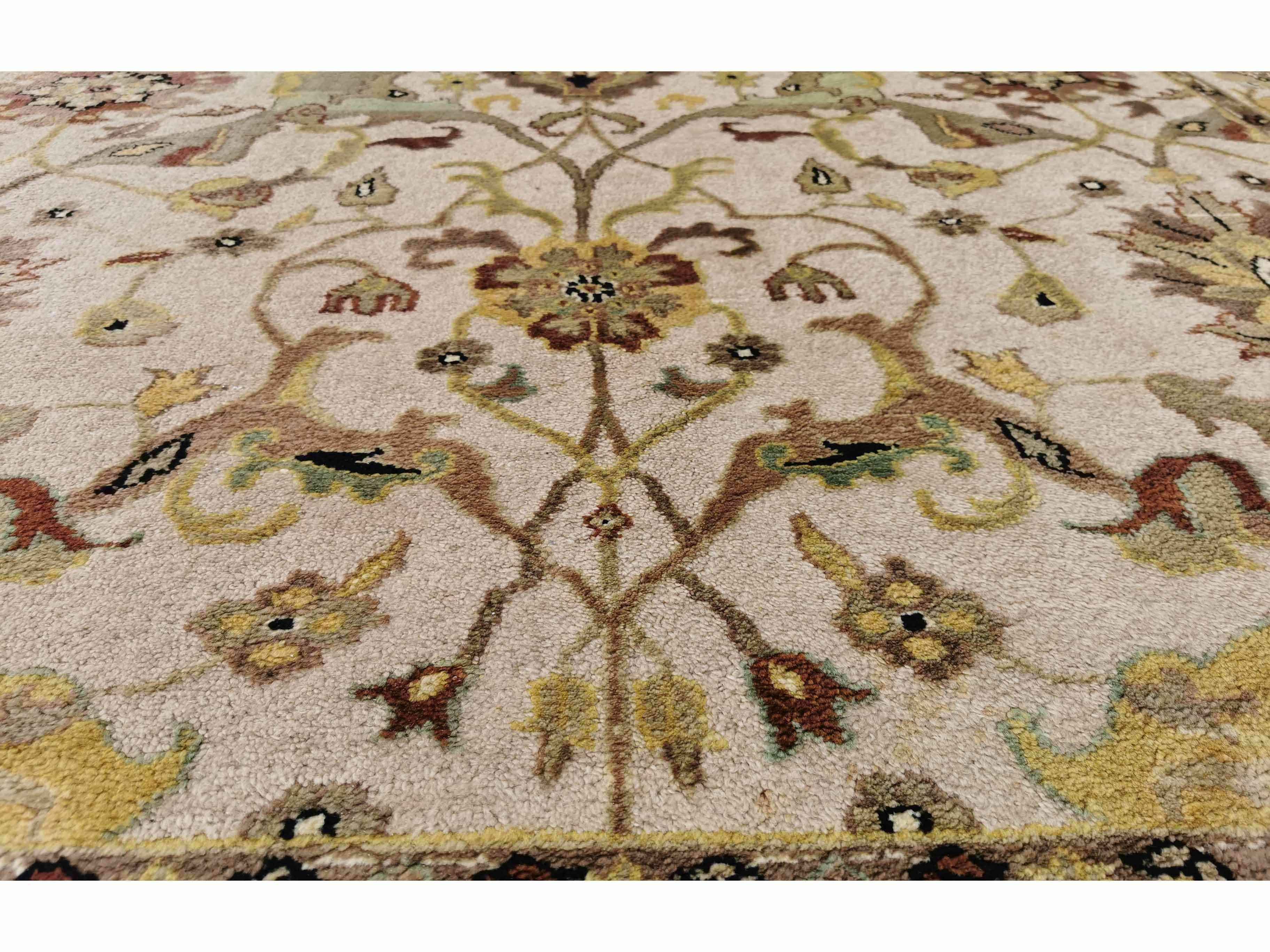 296 x 200 cm Indo-Ziegler Beige Large Rug - Rugoutlet