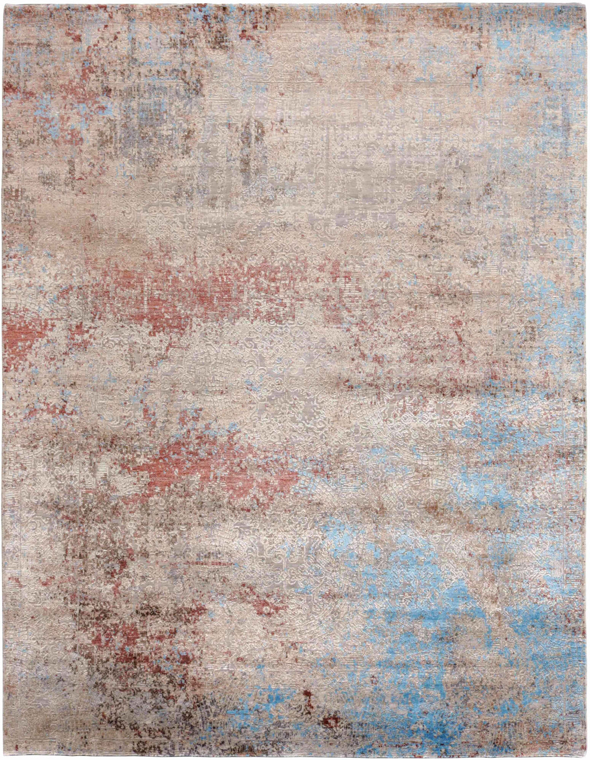 296x205 cm wool/Viscose Beige Rug-840395 - Rugoutlet