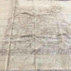 298 x 254 cm Beige & brown Ziegler wool handmade Rug - Rugoutlet