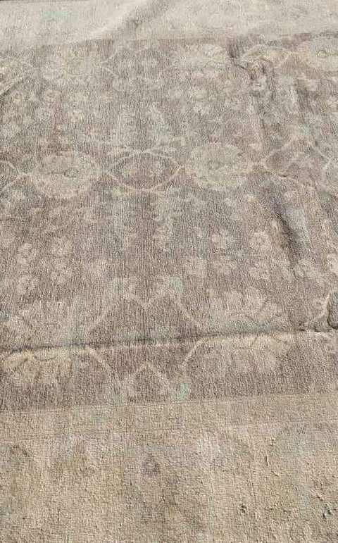 298 x 254 cm Beige & brown Ziegler wool handmade Rug - Rugoutlet