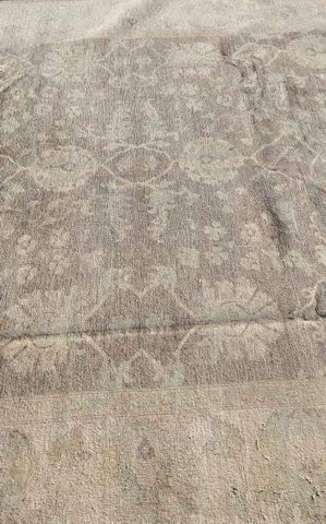 298 x 254 cm Beige & brown Ziegler wool handmade Rug - Rugoutlet