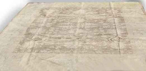298 x 254 cm Beige & brown Ziegler wool handmade Rug - Rugoutlet