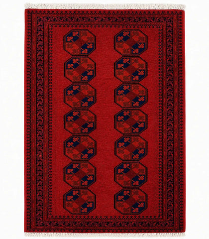 Afghan Traditional Wool Rug 200 x 115 cm (6.56 x 3.77 ft)