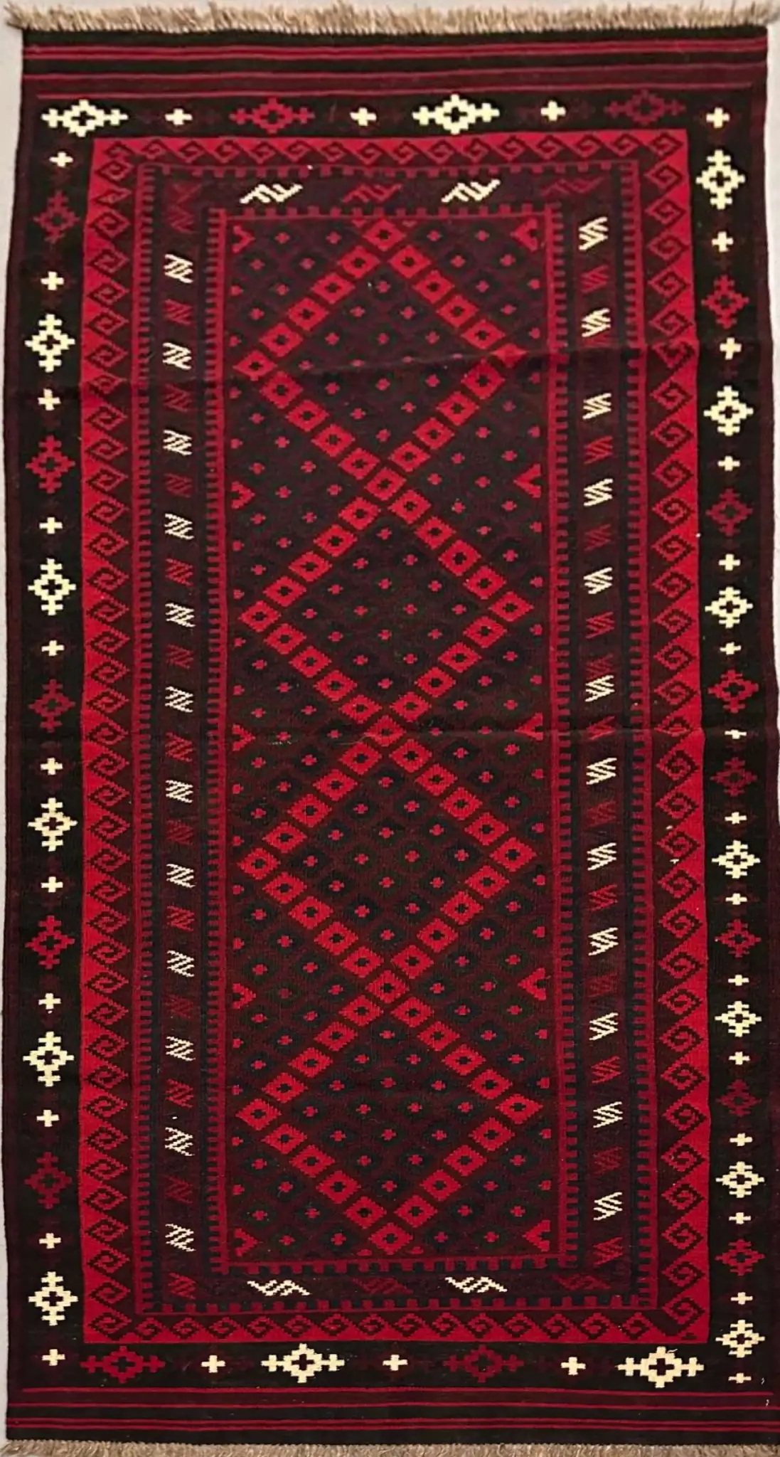 Afghan Kilim Handmade Rug 60 x 34 cm (1.97 x 1.76 ft)