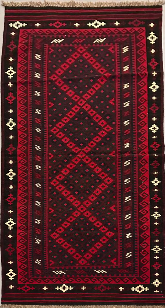 Afghan Kilim Handmade Rug 60 x 34 cm (1.97 x 1.76 ft)