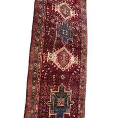 300 x 108 cm Persian Hamadan Traditional Red Rug - Rugmaster