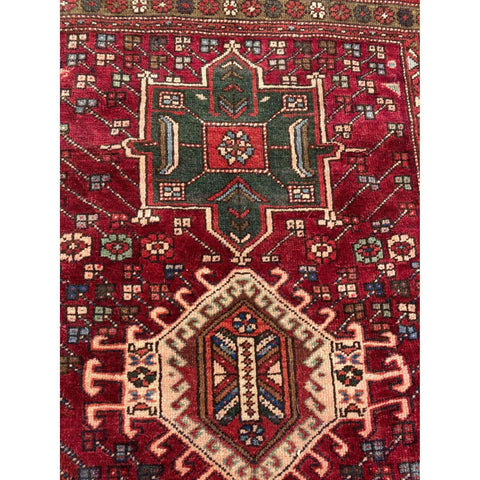 300 x 108 cm Persian Hamadan Traditional Red Rug - Rugmaster
