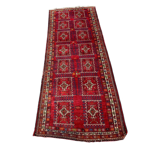 300 x 110 cm Persian Baluch Tribal Red Rug - Rugmaster