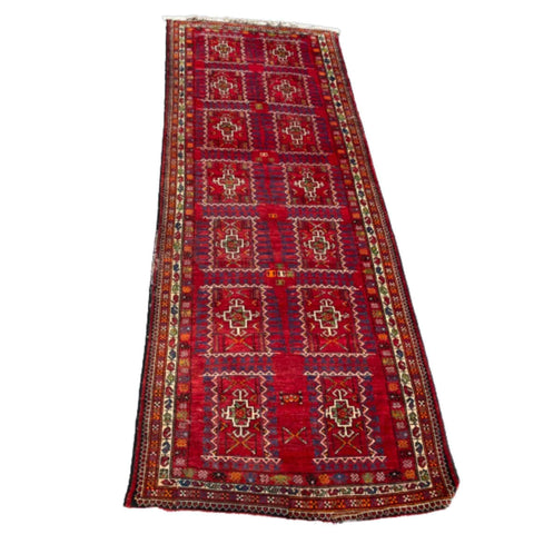 300 x 110 cm Persian Baluch Tribal Red Rug - Rugmaster