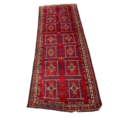 300 x 110 cm Persian Baluch Tribal Red Rug - Rugmaster