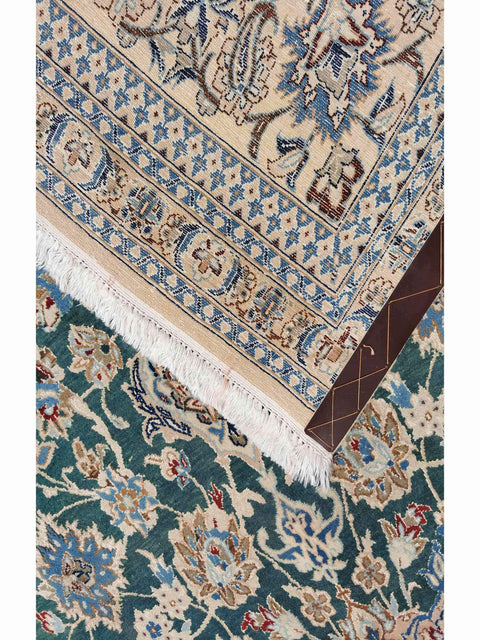 300 x 170 cm Nain 6 La Traditional Green Large Rug - Rugmaster