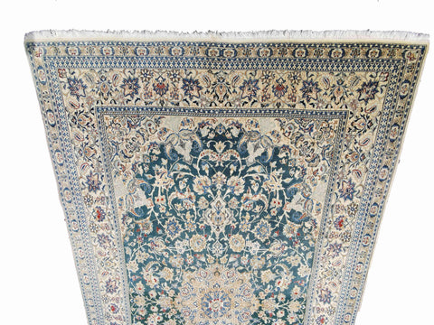 300 x 170 cm Nain 6 La Traditional Green Large Rug - Rugoutlet