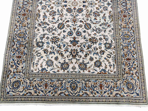 300 x 195 cm Kashan Traditional Beige Large Rug - Rugoutlet