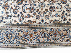 300 x 195 cm Kashan Traditional Beige Large Rug - Rugmaster
