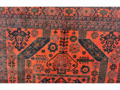 300 x 200 cm Afghan Khan Tribal Tribal Red Large Rug - Rugmaster