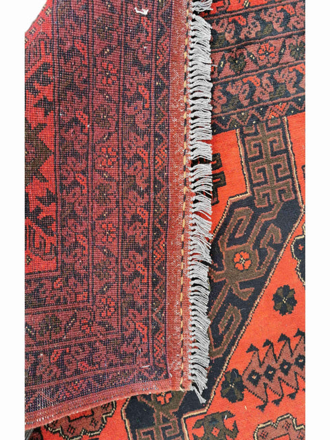 300 x 200 cm Afghan Khan Tribal Tribal Red Large Rug - Rugoutlet