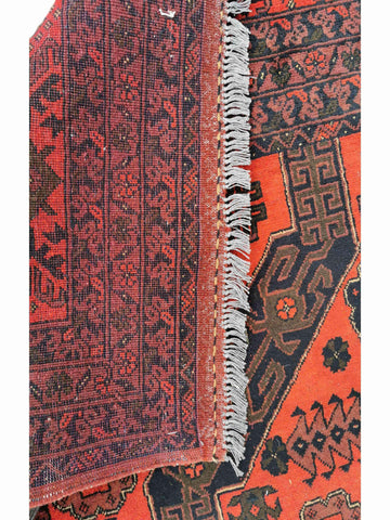 300 x 200 cm Afghan Khan Tribal Tribal Red Large Rug - Rugoutlet
