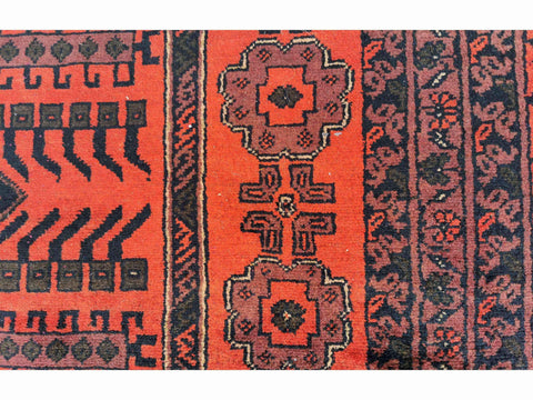 300 x 200 cm Afghan Khan Tribal Tribal Red Large Rug - Rugmaster
