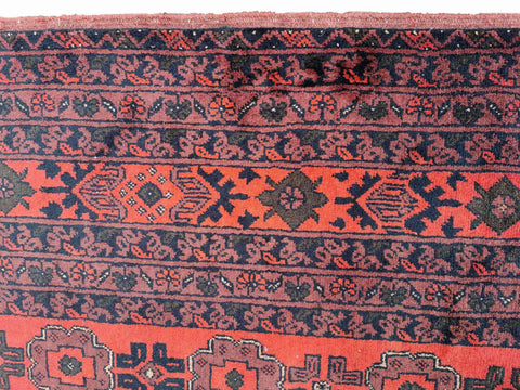 300 x 200 cm Afghan Khan Tribal Tribal Red Large Rug - Rugmaster