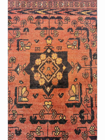 300 x 200 cm Afghan Khan Wool Tribal Red Large Rug - Rugmaster