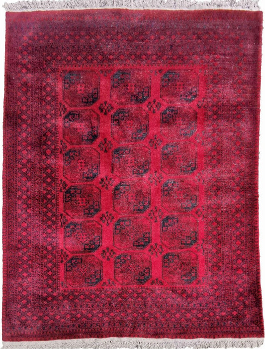 300 x 200 cm Afghan Tribal Red Large Rug - Rugoutlet