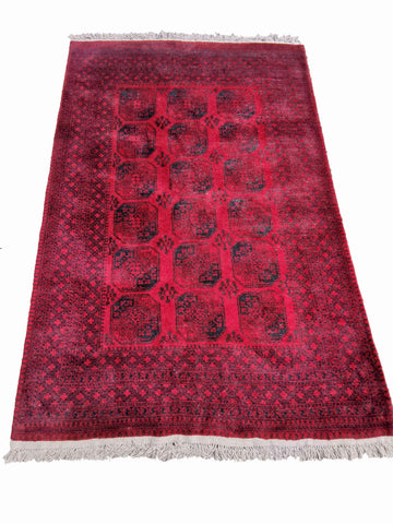 300 x 200 cm Afghan Tribal Red Large Rug - Rugmaster