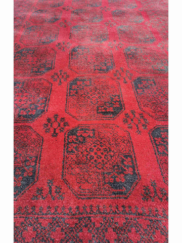 300 x 200 cm Afghan Tribal Red Large Rug - Rugmaster