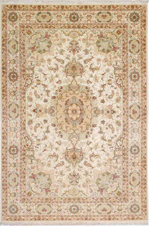 Persian Tabriz Silk & Wool Rug 300 x 200 cm (9.84 x 6.56 ft) – Design 2