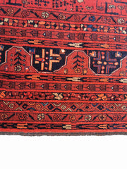 300 x 200 cm Handwoven Afghan Khan Tribal Red Large Rug - Rugmaster