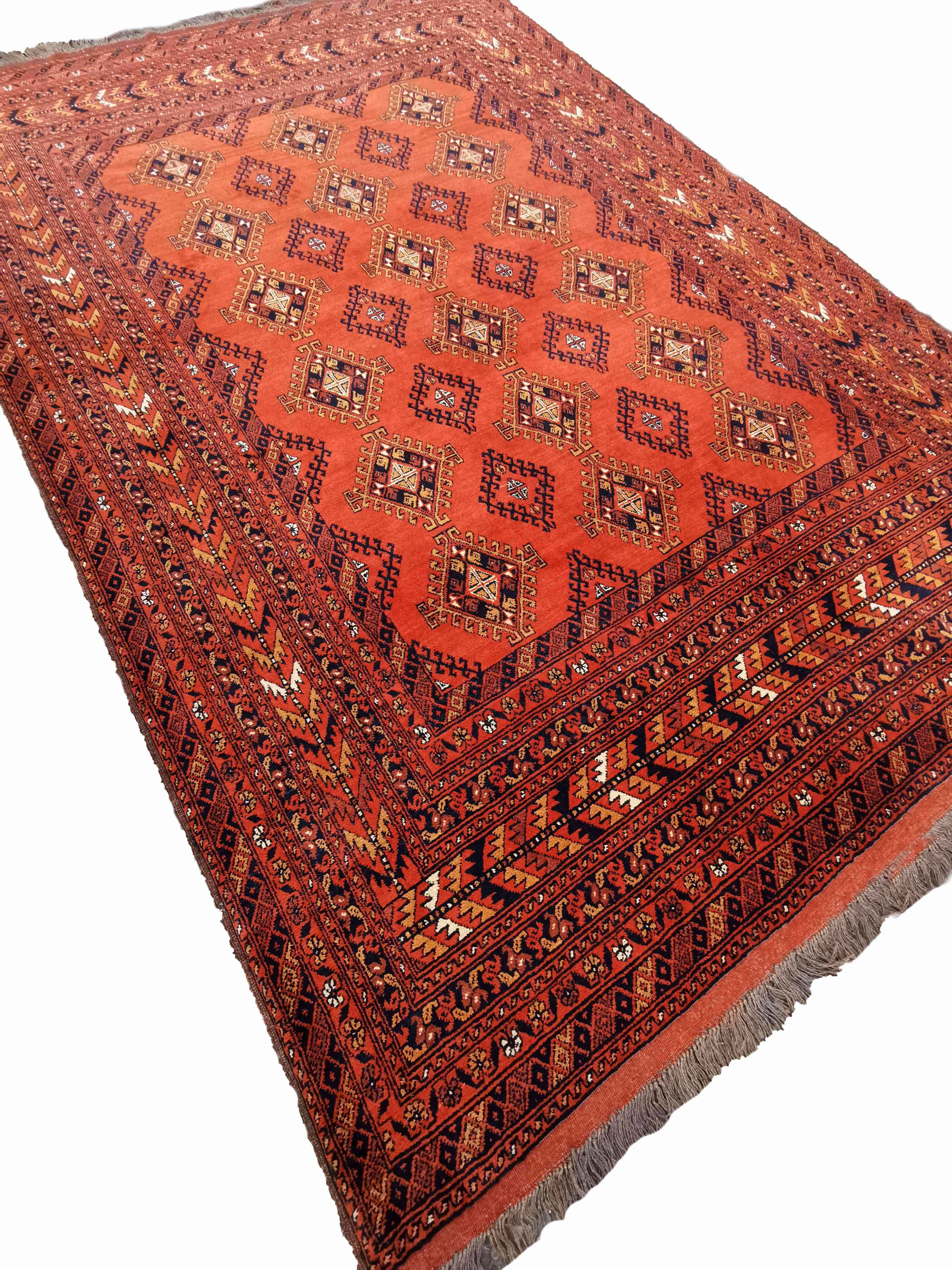 300 x 200 cm Handwoven Afghan Khan Tribal Red Large Rug - Rugoutlet