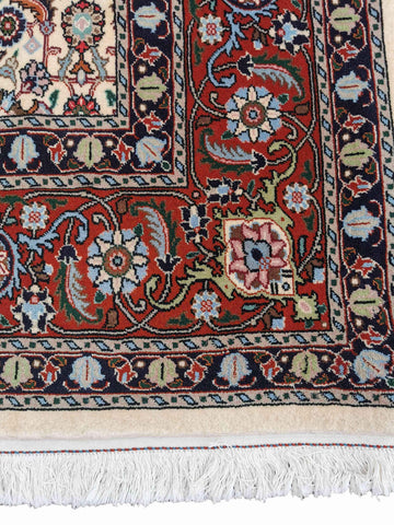 300 x 200 cm Moud Cream Mashad Geometric Yellow Large Rug - Rugoutlet