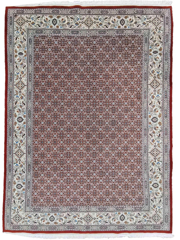 300 x 200 cm Moud Mashad Herati Geometric Red Large Rug - Rugoutlet