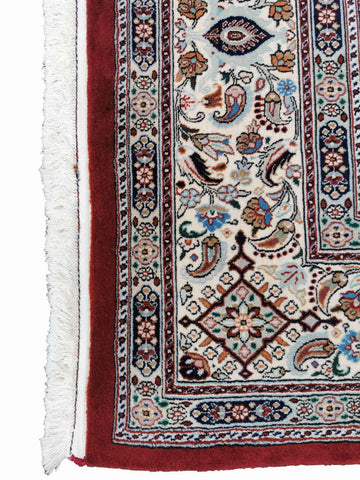 300 x 200 cm Moud Mashad Herati Geometric Red Large Rug - Rugoutlet