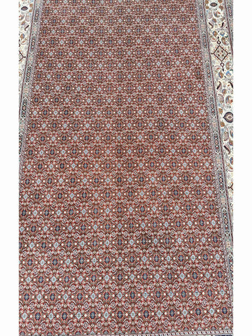 300 x 200 cm Moud Mashad Herati Geometric Red Large Rug - Rugoutlet
