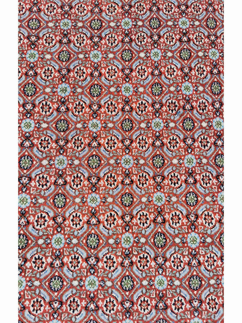 300 x 200 cm Moud Rasberry Geometric Red Large Rug - Rugoutlet