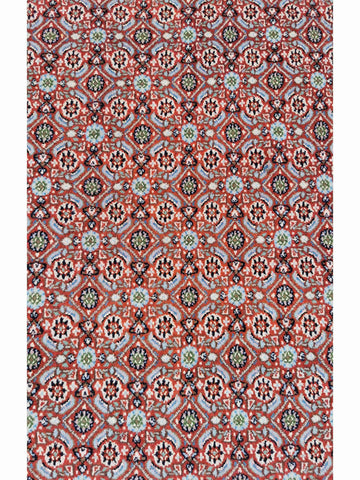 300 x 200 cm Moud Rasberry Geometric Red Large Rug - Rugoutlet
