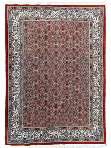 300 x 200 cm Moud Rasberry Geometric Red Large Rug - Rugoutlet