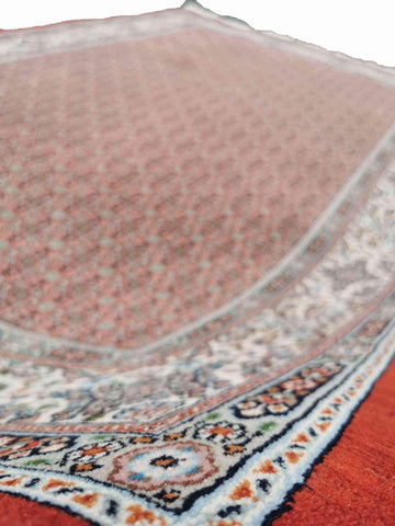 300 x 200 cm Moud Rasberry Geometric Red Large Rug - Rugoutlet