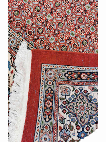 300 x 200 cm Moud Rasberry Geometric Red Large Rug - Rugoutlet