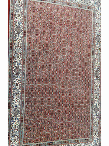 300 x 200 cm Moud Rasberry Geometric Red Large Rug - Rugoutlet