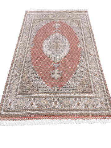 300 x 200 cm Tabriz Mahi Silk & Wool Traditional Red Large Rug - Rugoutlet