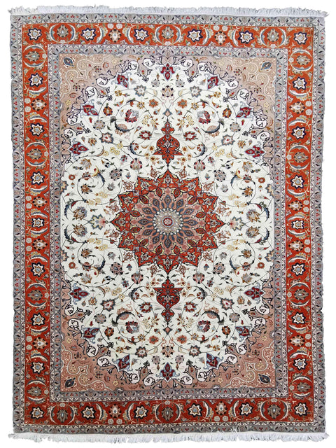 Persian Tabriz Wool & Silk Rug 300 x 200 cm (9.84 x 6.56 ft) – Design 2