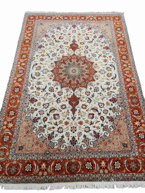 Persian Tabriz Wool & Silk Rug 300 x 200 cm (9.84 x 6.56 ft) – Design 2