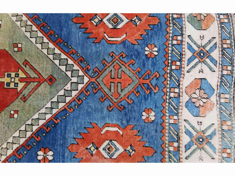 300 x 200 cm Turkish Karz Traditional Blue Large Rug - Rugoutlet