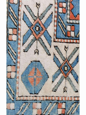 300 x 200 cm Turkish Karz Traditional Blue Large Rug - Rugoutlet